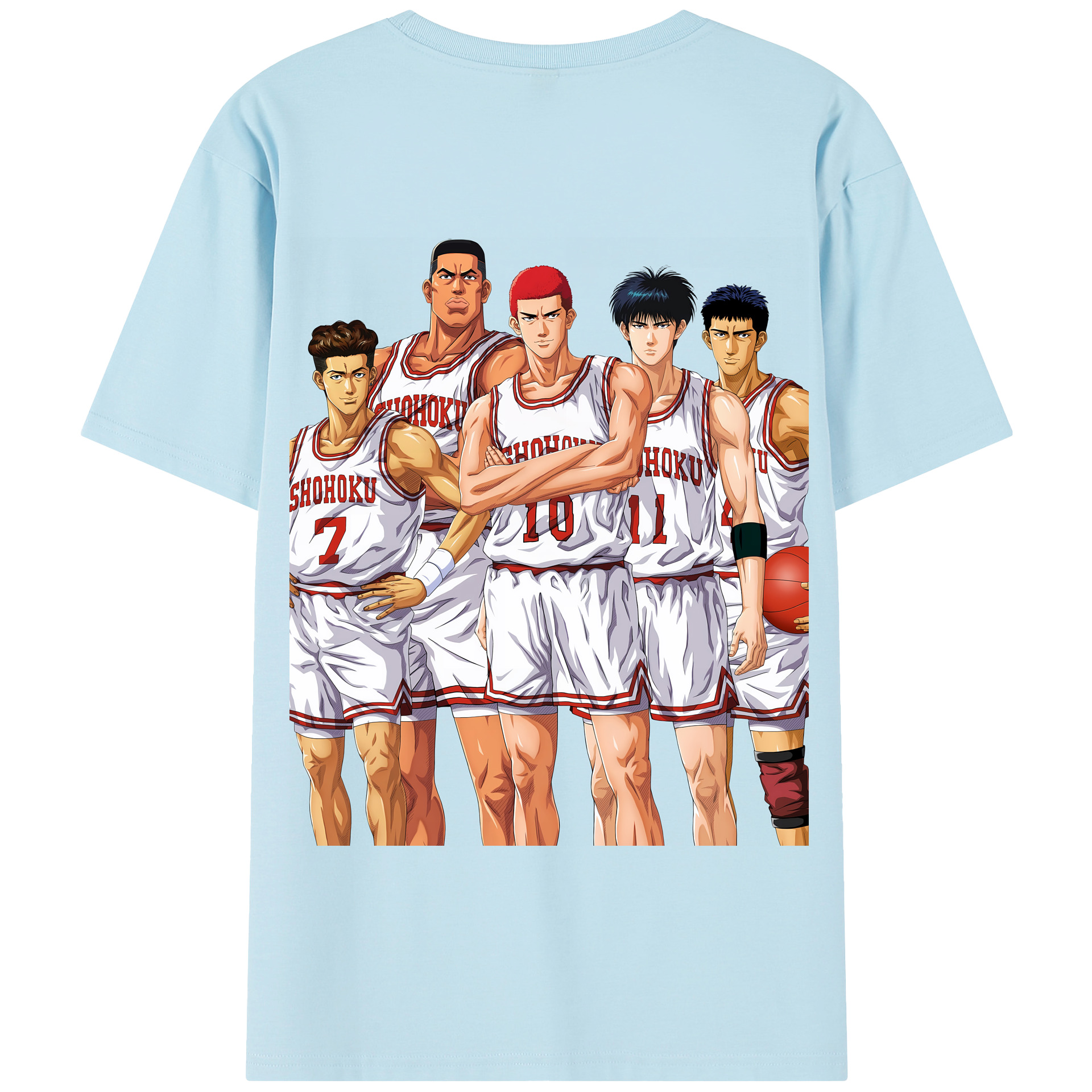 （画像用） SLAM DUNK／スラムダンク 綿100％半袖Tシャツ（背面プリント）